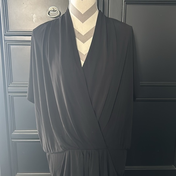 Rachel Ray draped black dress, size small. - Picture 2 of 6